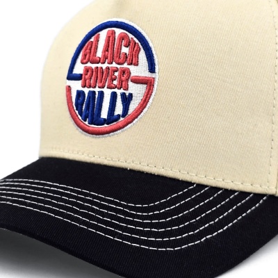 Casquette - Black River Rally Cotton Snapback (crème/noir)