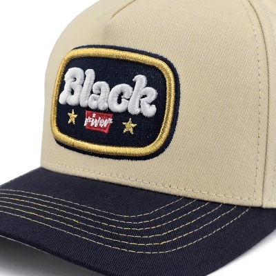 Casquette - Black River Reno Cotton Snapback (crème/marine)