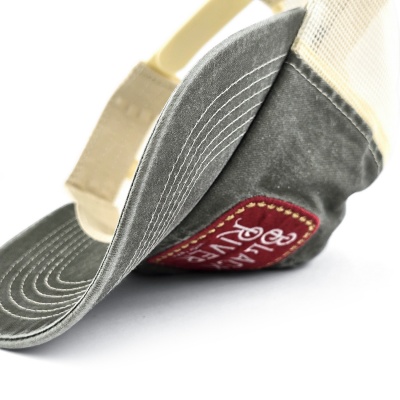 Casquette - Black River Spokane Washed Trucker (vert olive/crème)