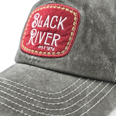 Casquette - Black River Spokane Washed Trucker (vert olive/crème)
