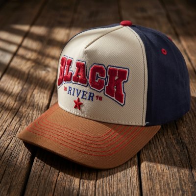 Casquette - Black River Texas Trucker (crème/marine/marron)