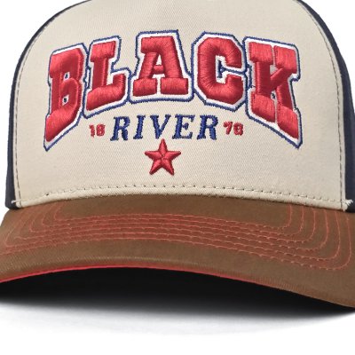 Casquette - Black River Texas Trucker (crème/marine/marron)