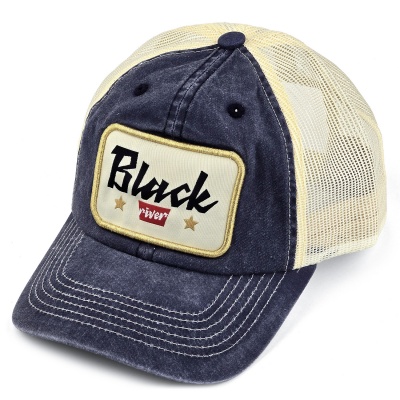 Casquette - Black River Toledo Washed Trucker (marine/crème)