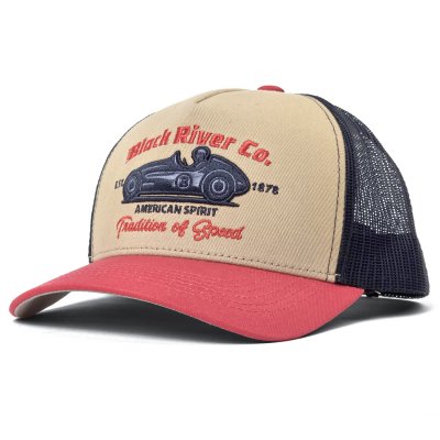 Casquette - Black River Tradition Of Speed Trucker (beige/marine/rouge)