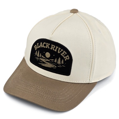 Casquette - Black River Wichita Cotton Snapback (blanc cassé/kaki)