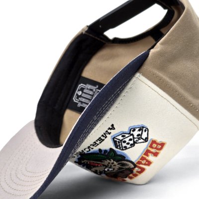 Casquette - Black River Gambler Trucker (blanc cassé/beige/marine)
