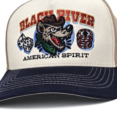 Casquette - Black River Gambler Trucker (blanc cassé/beige/marine)