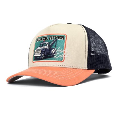 Casquette - Black River Tow Trucker (crème/bleu/orange)