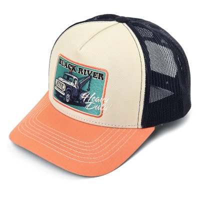 Casquette - Black River Tow Trucker (crème/bleu/orange)