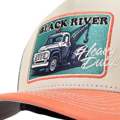 Casquette - Black River Tow Trucker (crème/bleu/orange)