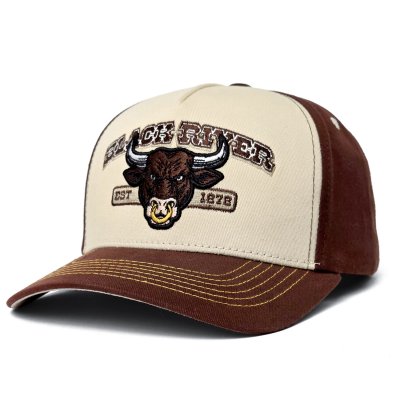 Casquette - Black River Cow Trucker (crème/brun)
