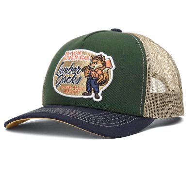 Casquette - Black River Fox Trucker (vert/beige/bleu)