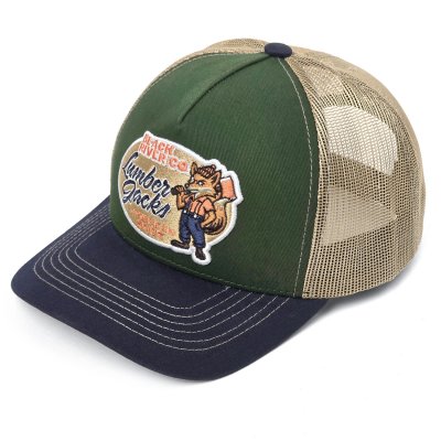 Casquette - Black River Fox Trucker (vert/beige/bleu)
