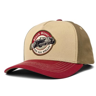Casquette - Black River Rebel Trucker (beige/vert/rouge)