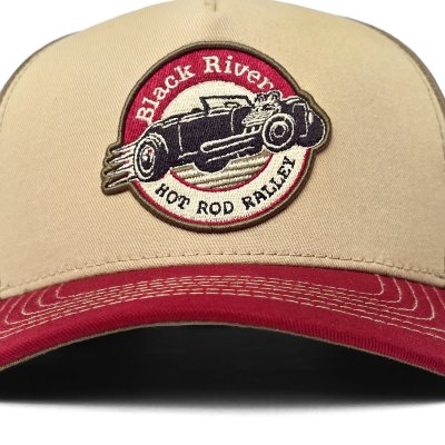 Casquette - Black River Rebel Trucker (beige/vert/rouge)