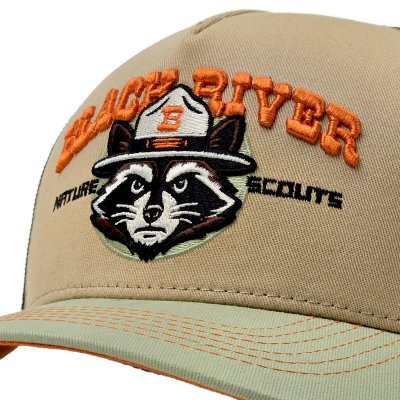 Casquette - Black River Racoon Trucker (beige/vert)