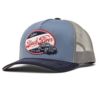 Casquette - Black River Riding Trucker (bleu)