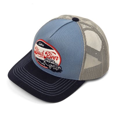 Casquette - Black River Riding Trucker (bleu)