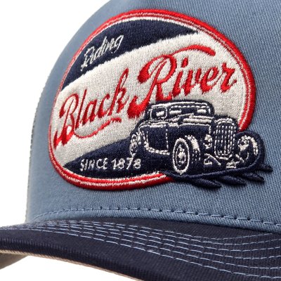 Casquette - Black River Riding Trucker (bleu)