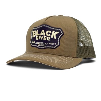 Casquette - Black River Wild West Trucker (vert/crème)