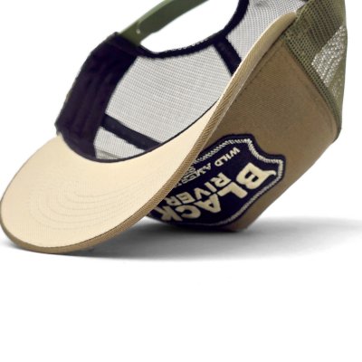 Casquette - Black River Wild West Trucker (vert/crème)