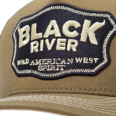 Casquette - Black River Wild West Trucker (vert/crème)