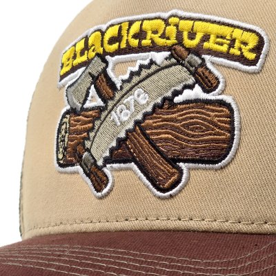 Casquette - Black River Woodworker Trucker (beige/vert/marron)