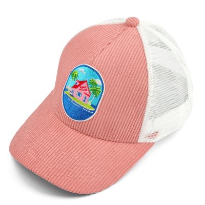 Casquette - Gårda Corduroy Trucker Island (rose)