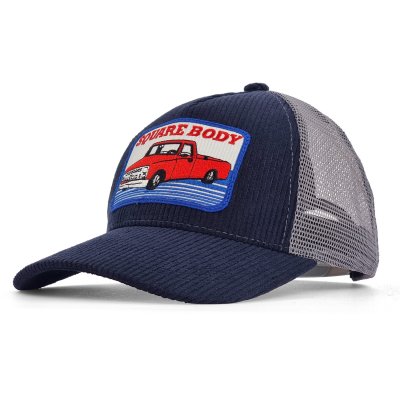 Casquette - Gårda Corduroy Trucker Squarebody (bleu/gris)