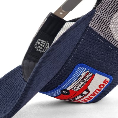 Casquette - Gårda Corduroy Trucker Squarebody (bleu/gris)