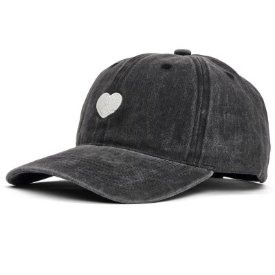 Casquette - Gårda Heart Washed Cap (gris)