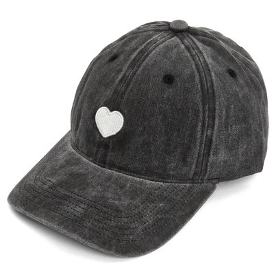 Casquette - Gårda Heart Washed Cap (gris)