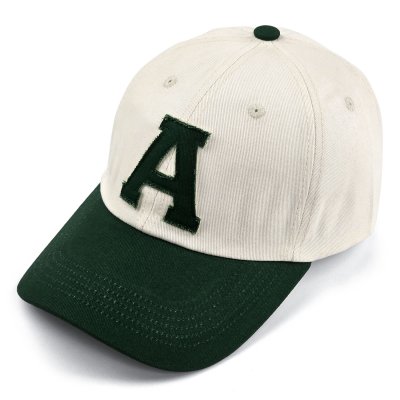 Casquette - Gårda Letter Cap 'A' (blanc/vert)