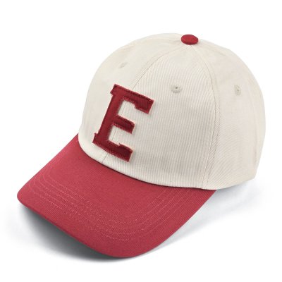Casquette - Gårda Letter Cap 'E' (blanc/rouge)