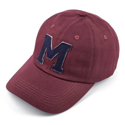 Casquette - Gårda Letter Cap 'M' (bordeaux/bleu)