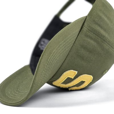 Casquette - Gårda Letter Cap 'S' (vert mousse/jaune)