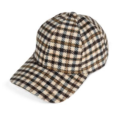 Casquette - Gårda Varel Checkered Cap (beige)
