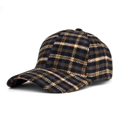 Casquette - Gårda Varel Checkered Cap (noir/marron)