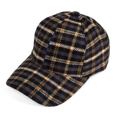 Casquette - Gårda Varel Checkered Cap (noir/marron)