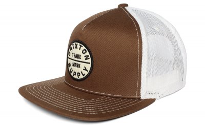 Casquettes - Brixton Oath MP Trucker Cap (marron/blanc)