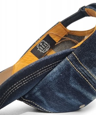 Casquette - Gårda Distressed Denim Baseball Cap (bleu foncé)