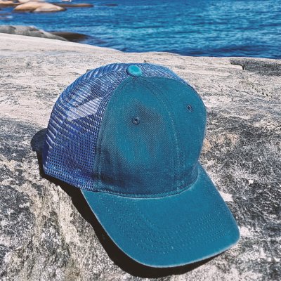 Casquettes - Gårda Finley Washed Trucker (bleu)