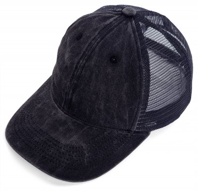 Casquettes - Gårda Finley Washed Trucker (noir)
