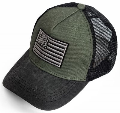 Casquette - Gårda Flag Denim Trucker Cap (vert noir)