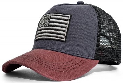 Casquette - Gårda Flag Denim Trucker Cap (bleu/rouge)