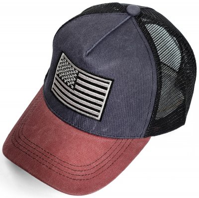 Casquette - Gårda Flag Denim Trucker Cap (bleu/rouge)