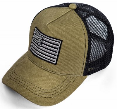 Casquette - Gårda Flag Denim Trucker Cap (olive)