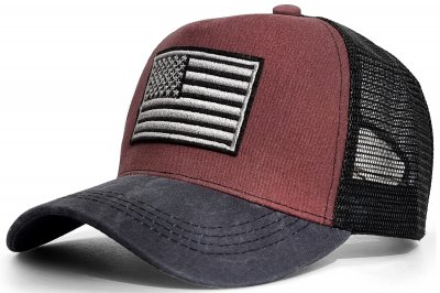 Casquette - Gårda Flag Denim Trucker Cap (rouge/bleu)