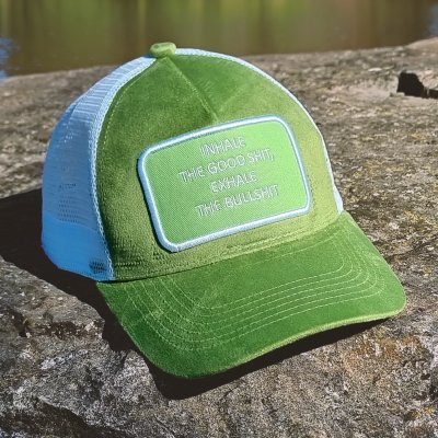 Casquette - Gårda Velvet Trucker Inhale (vert)