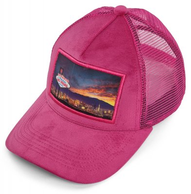 Casquettes - Gårda Velvet Trucker Las Vegas (rose)
